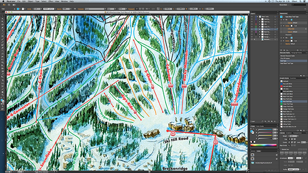 Breckenridge Ski Trail Map Process107