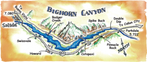 Rafting Maps Bighorn Canyon, Arkansas River, Colorado