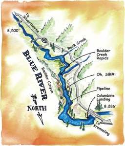 Rafting Maps Blue River, Colorado
