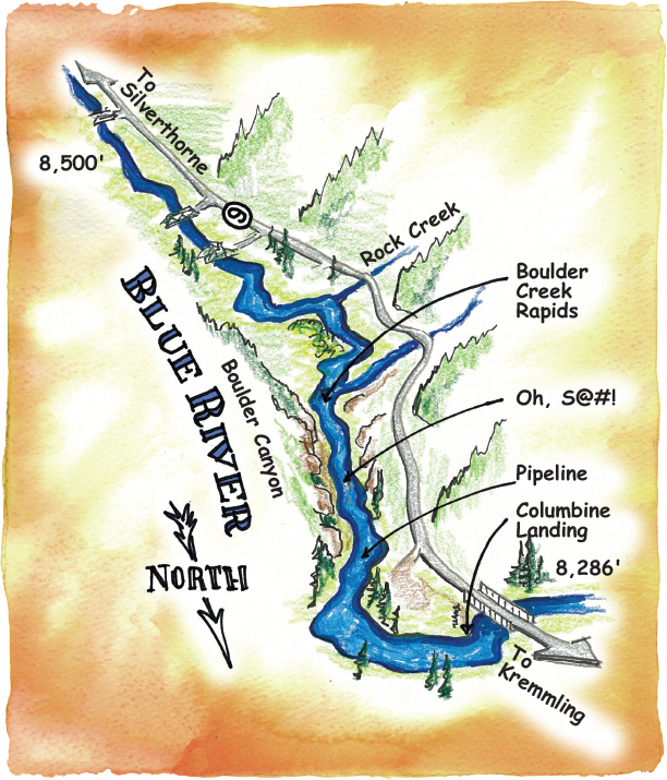 Rafting Maps Blue River, Colorado