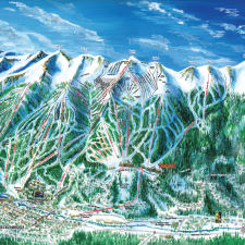Breckenridge Ski Trail Map Illustration by Kevin Mastin
