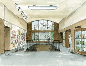 SCAEC Summit County Commons Lobby Tight Illustration by Kevin Mastin
