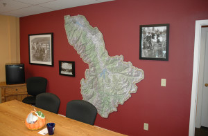 Wall size Summit County Topographic Map
