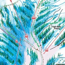 Loveland Ski Trail Map Detail